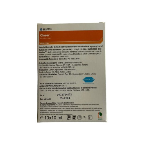 Insecticid Closer 120 SC - 10 ml